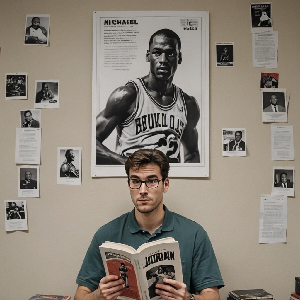 Nerdy Guy Reads Michael Jordan Book