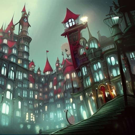 Hazbin Hotel: Detailed Matte Painting