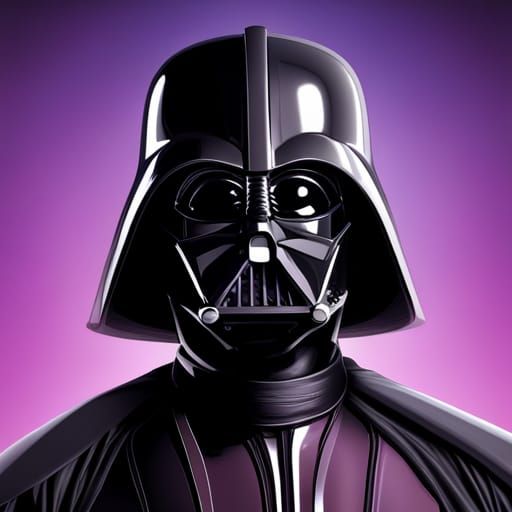 Darth Vader Portrait in Hyperdetailed Style