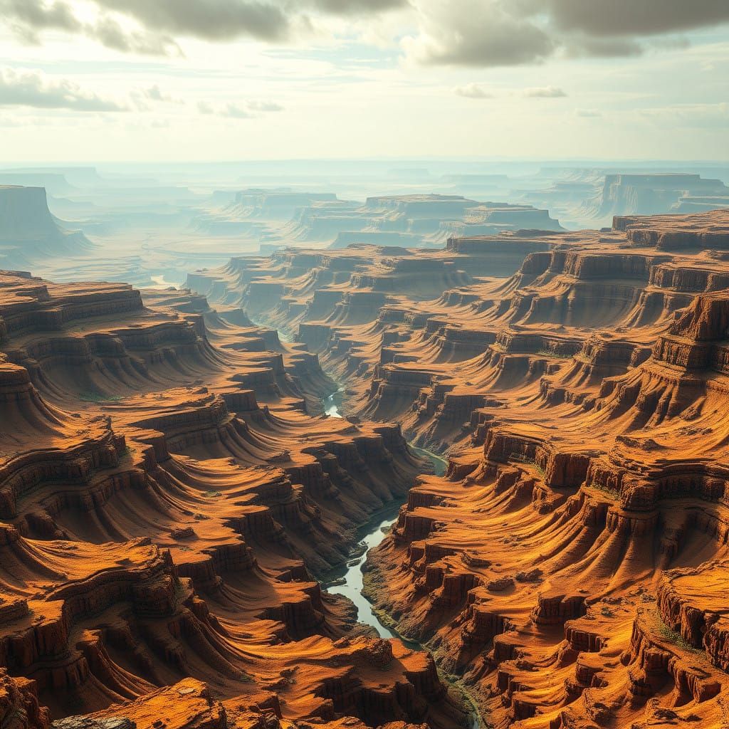 Fractal Earthscape in Earthy Tones