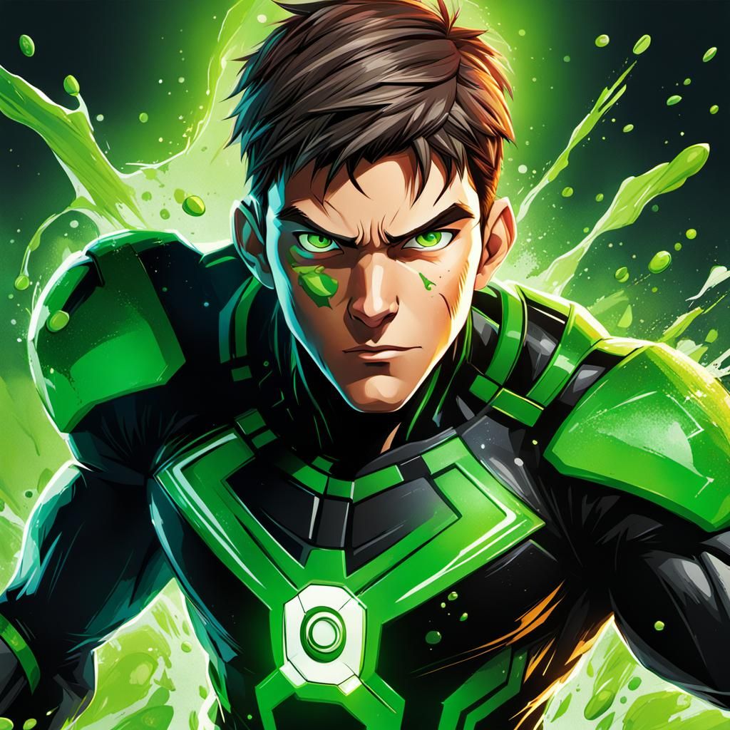 Hyperrealistic Ben 10 Splash Art Portrait
