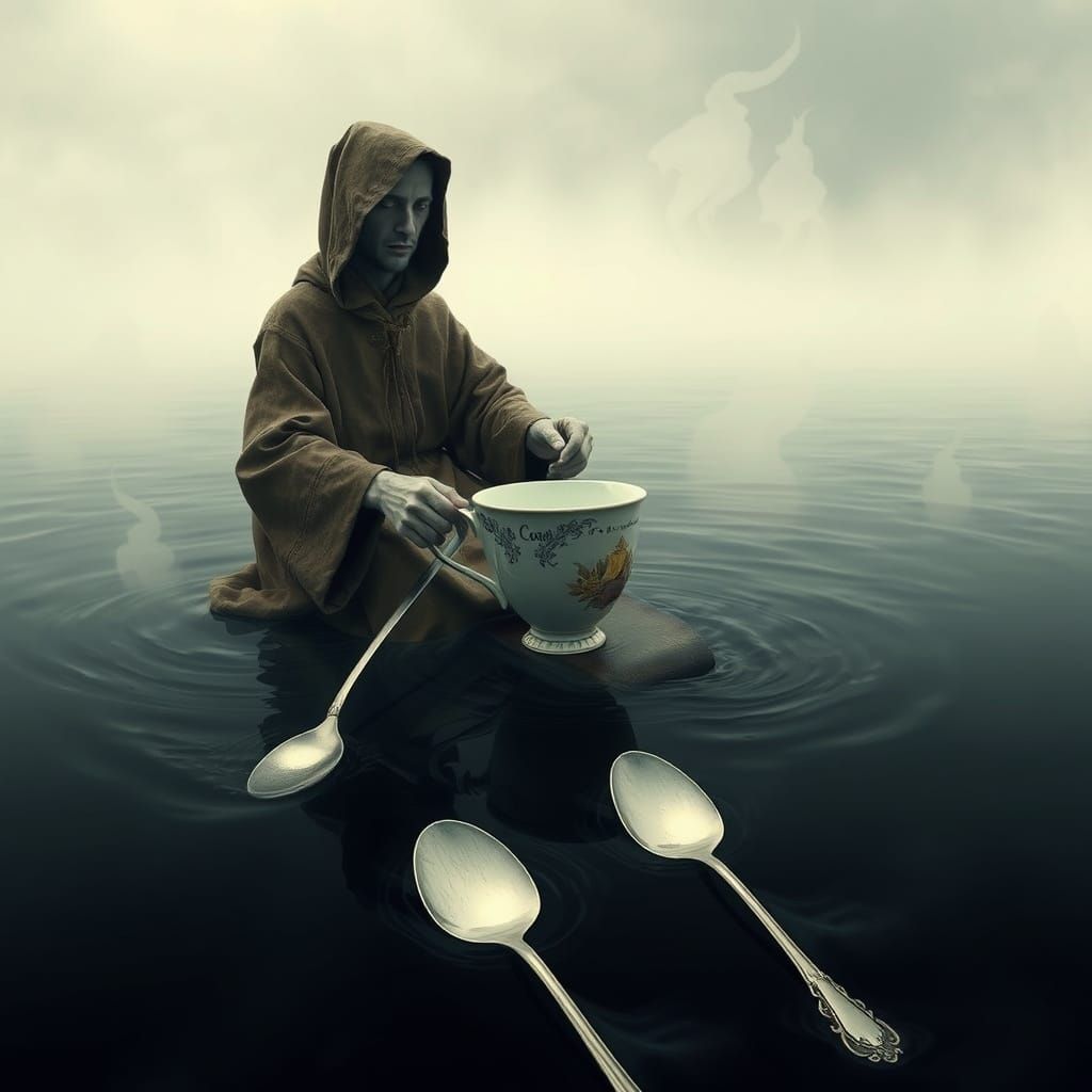 Pilgrim's Coffee Journey: A Surreal Dreamscape