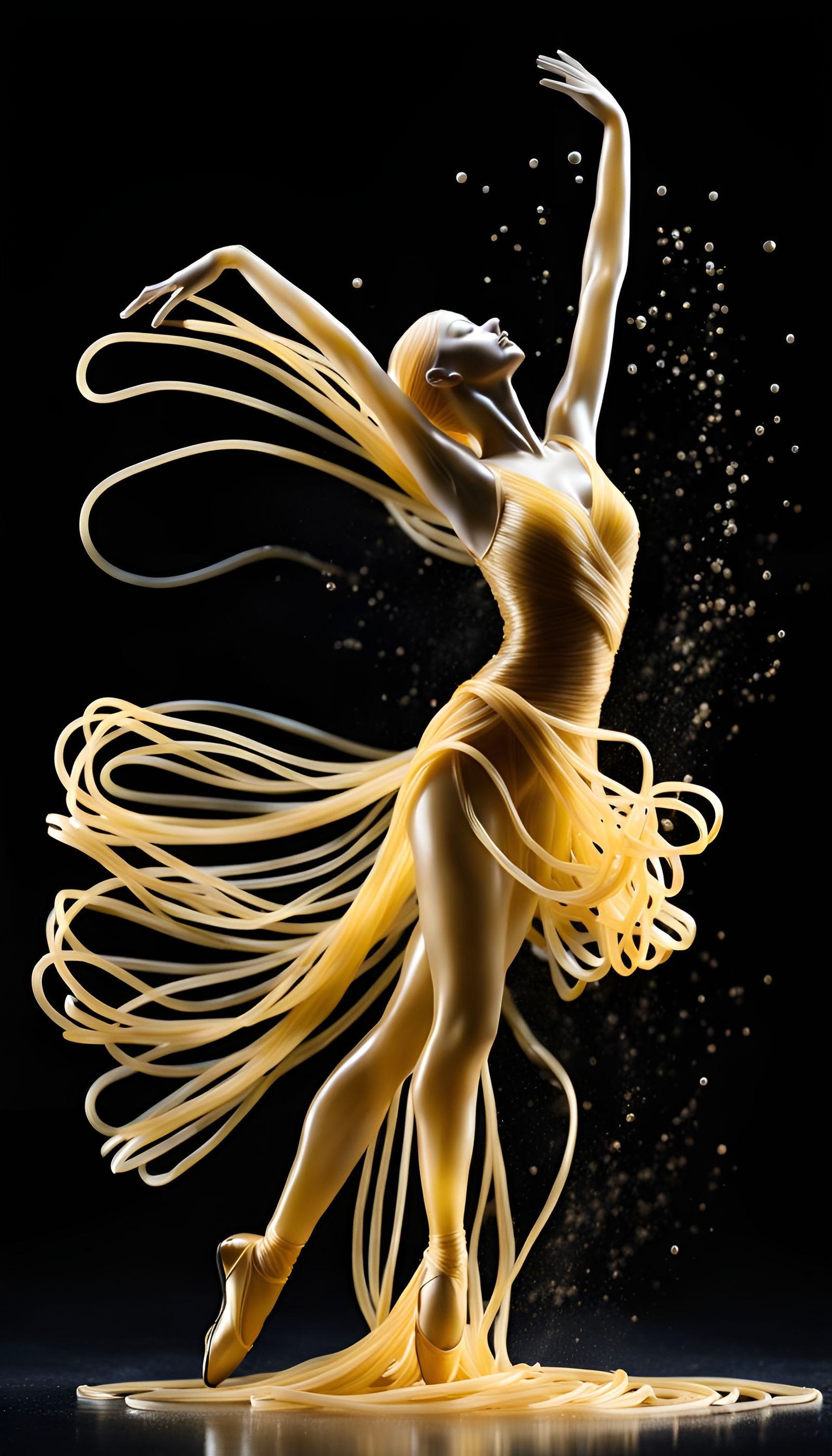 Spaghetti Ballet Dancer in Translucent Glass