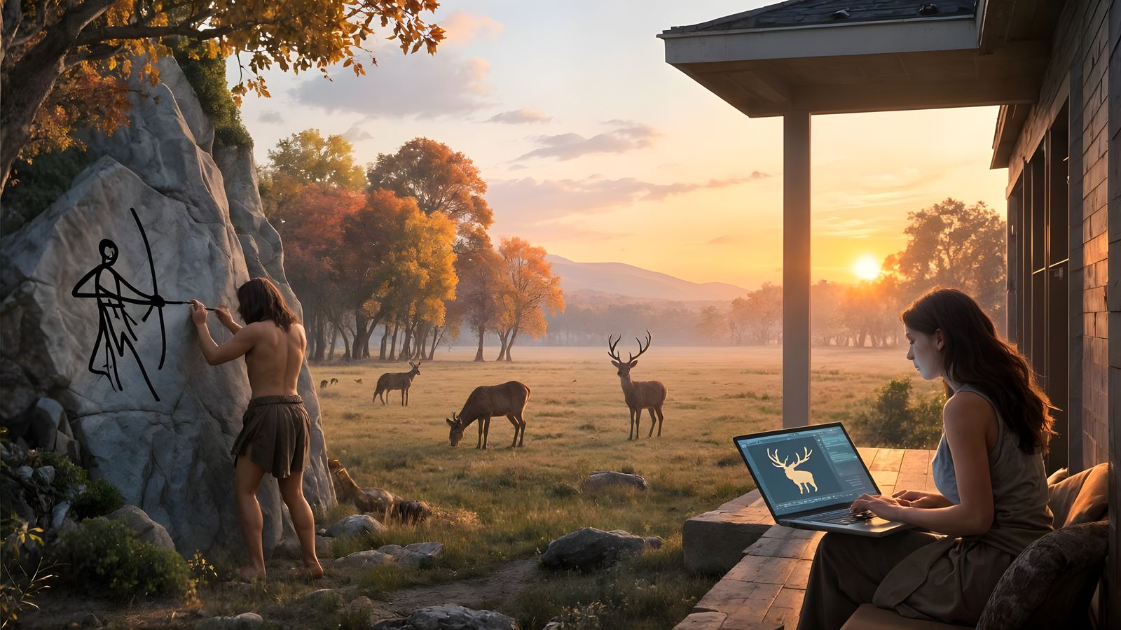 Stone Age Meets AI: The Evolution of Art