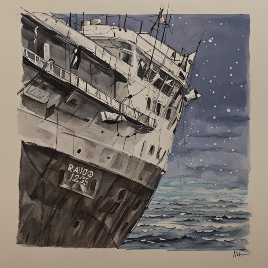 Sad Ship Lost at Sea
