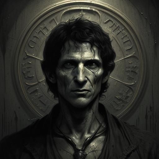 Terrifying Portrait Inspired by Doré and Rutkowski