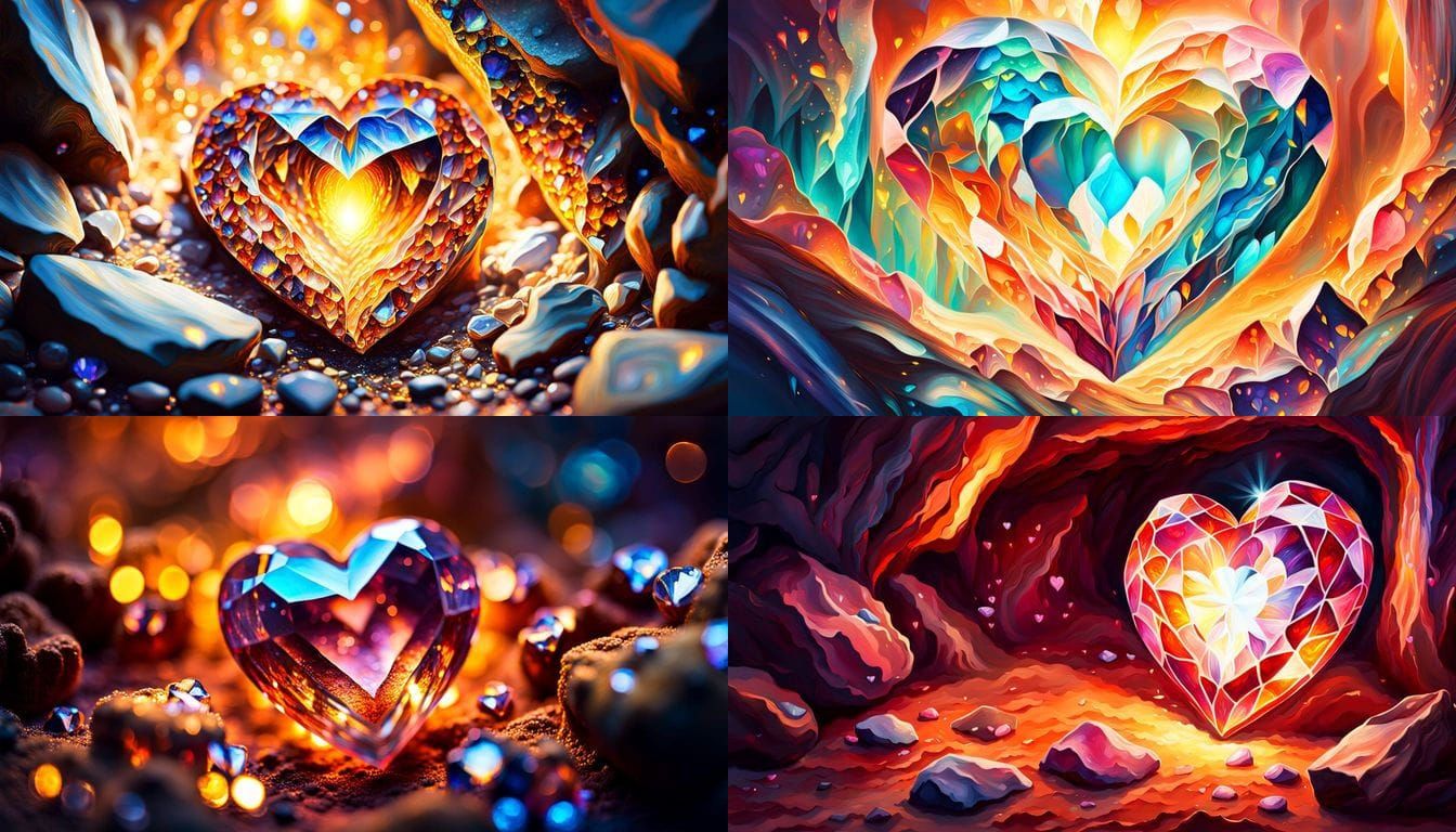 Vibrant Heart of Mother Earth Glows with Kindness