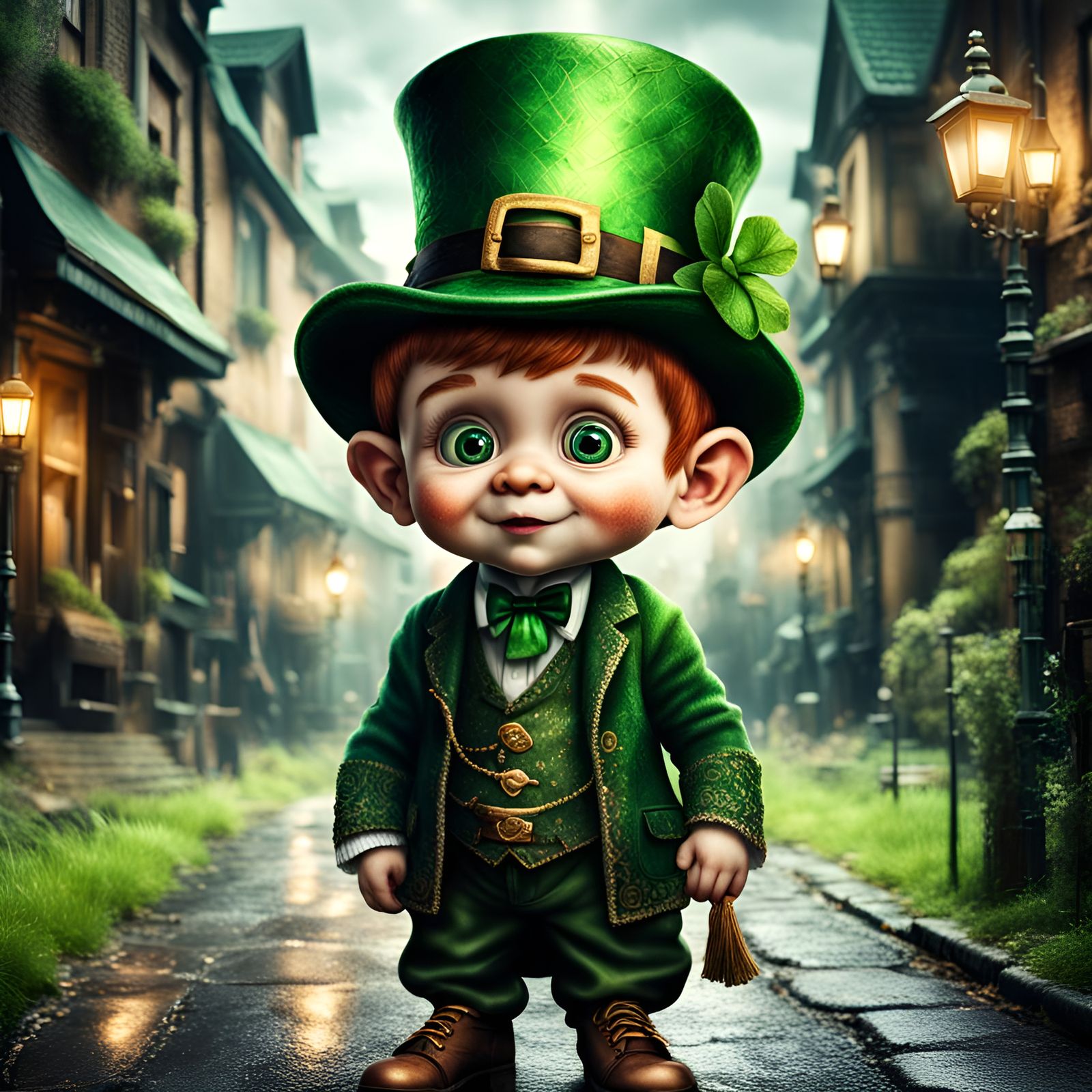 This little leprechaun spreads luck wherever he goes, leavin...