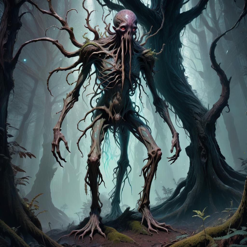 Lovecraftian Ent Emerges from Dark Forest Abyss