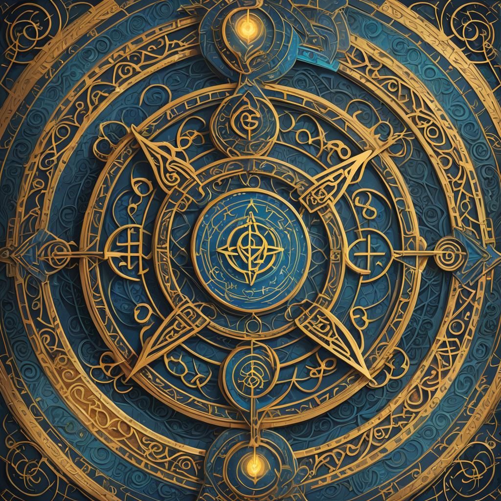 Mystical Diagram: Norse, Taoist, Luciferian Symbols