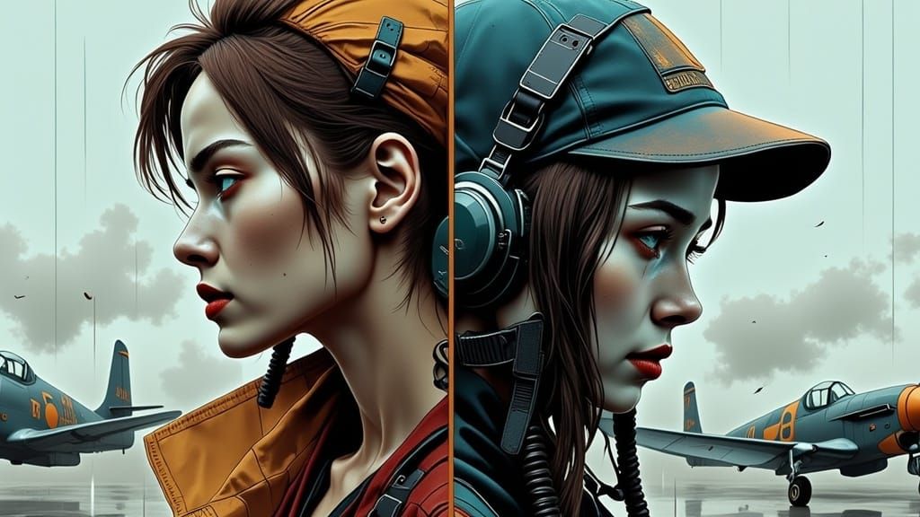 Pilots in Tears: A NeoTokyo Neon Split-Screen