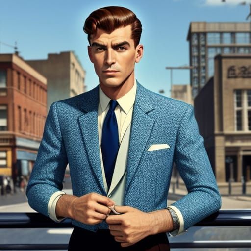 Classic 1950s Postwar Fashion for Men