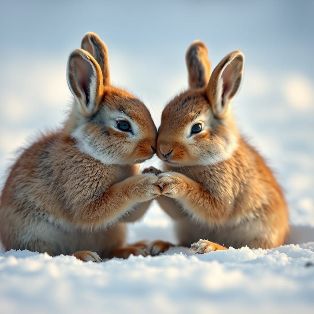 🥇baby artic hares