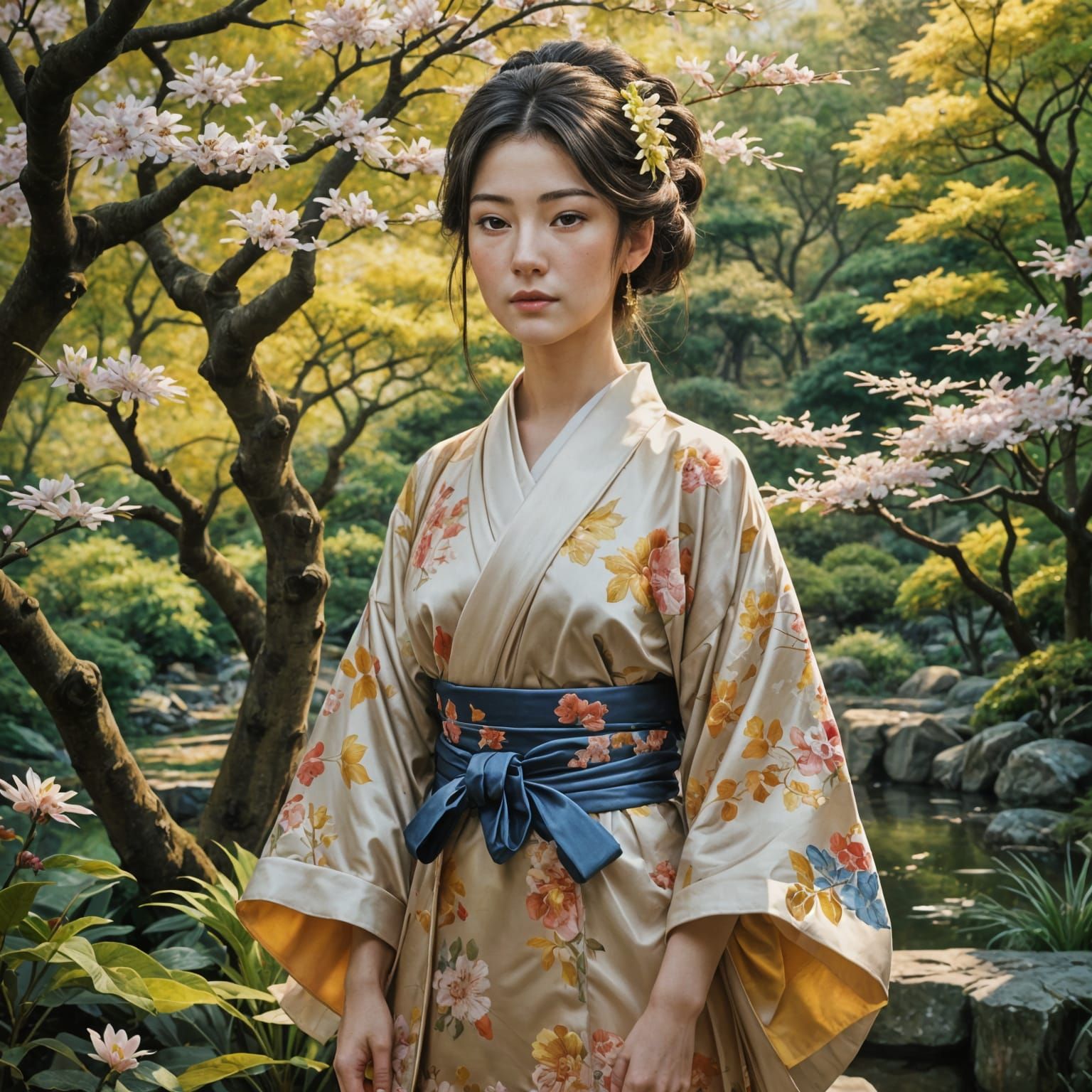 Zen Garden in Renaissance Style