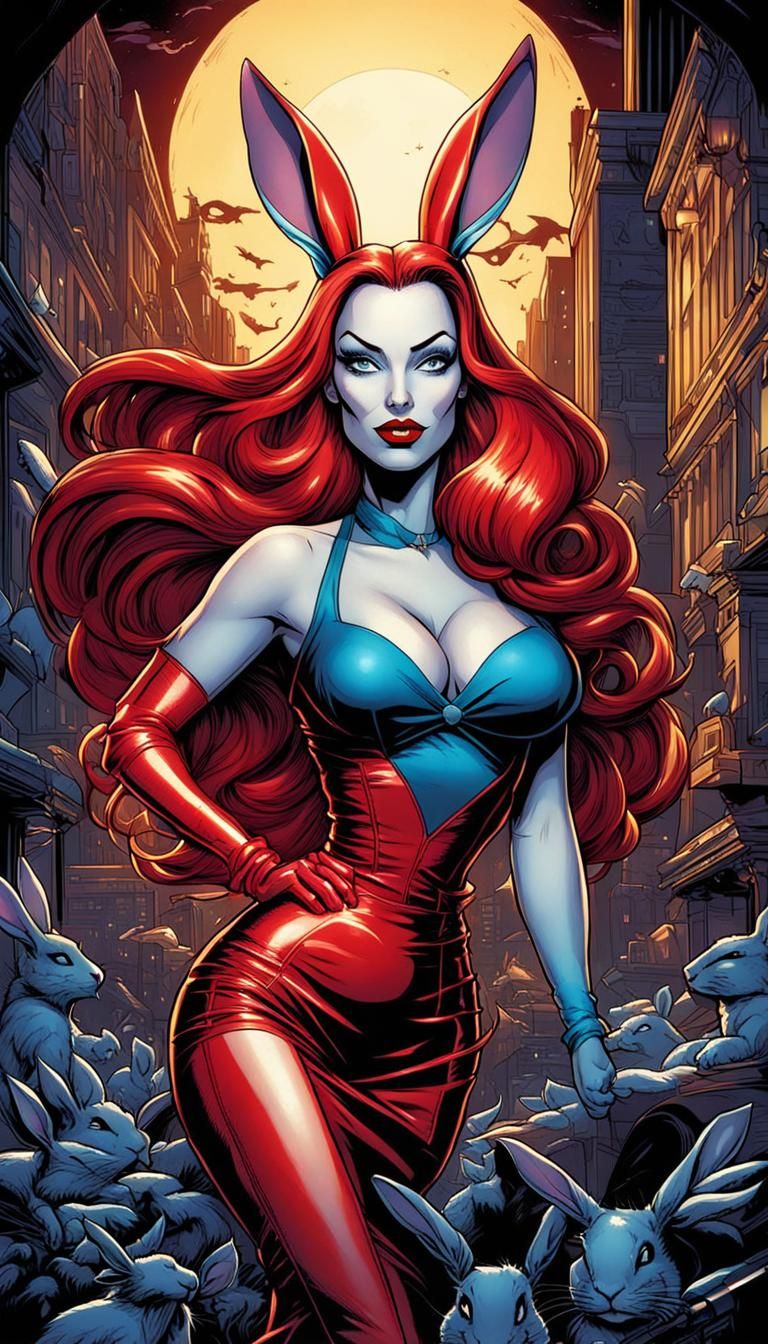 Jessica Rabbit and her Rabbit Minions