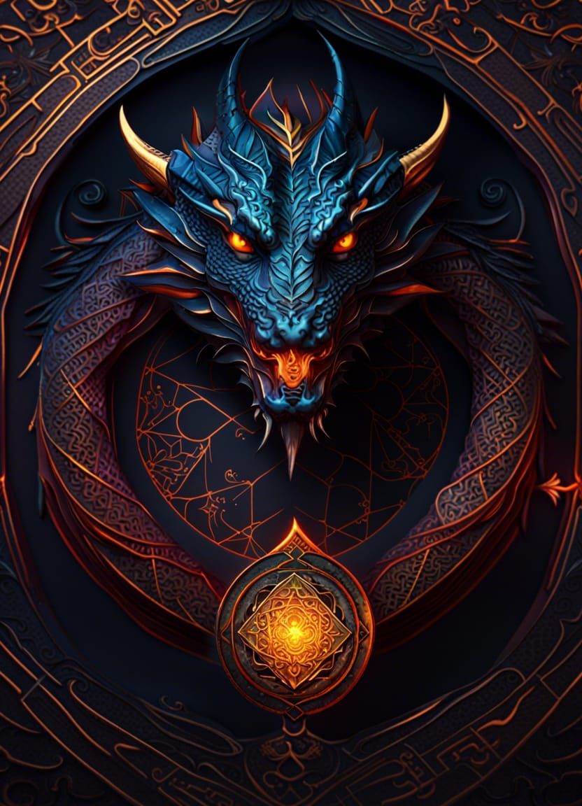 Dragon of Sacred Fire Tarot Card