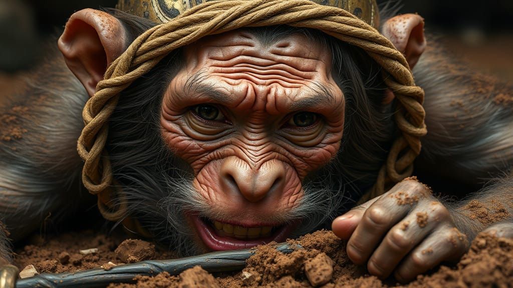 Wukong suffering from his Circlet tightening