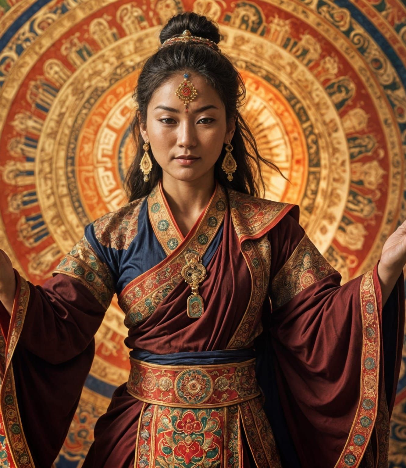 Female Ḍākiṇī Digital Art