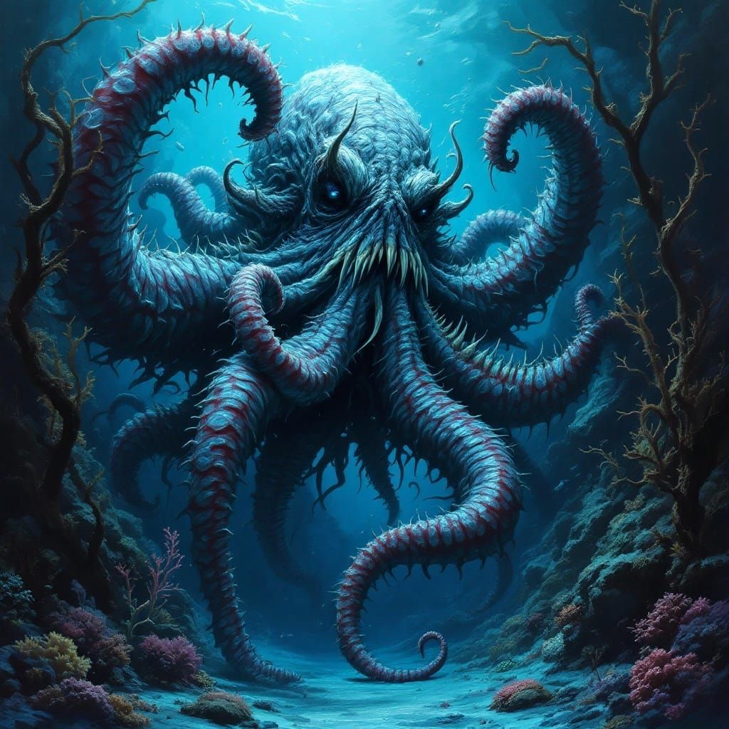 Monstrous Deep-Sea Horror Emerges from the Darkness