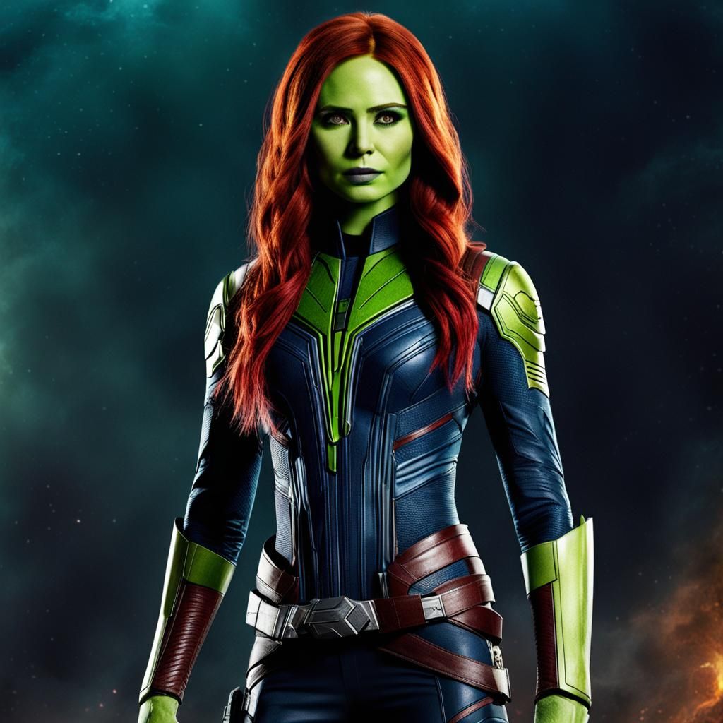 Karen Gillan as Gamora: Digital Rendering