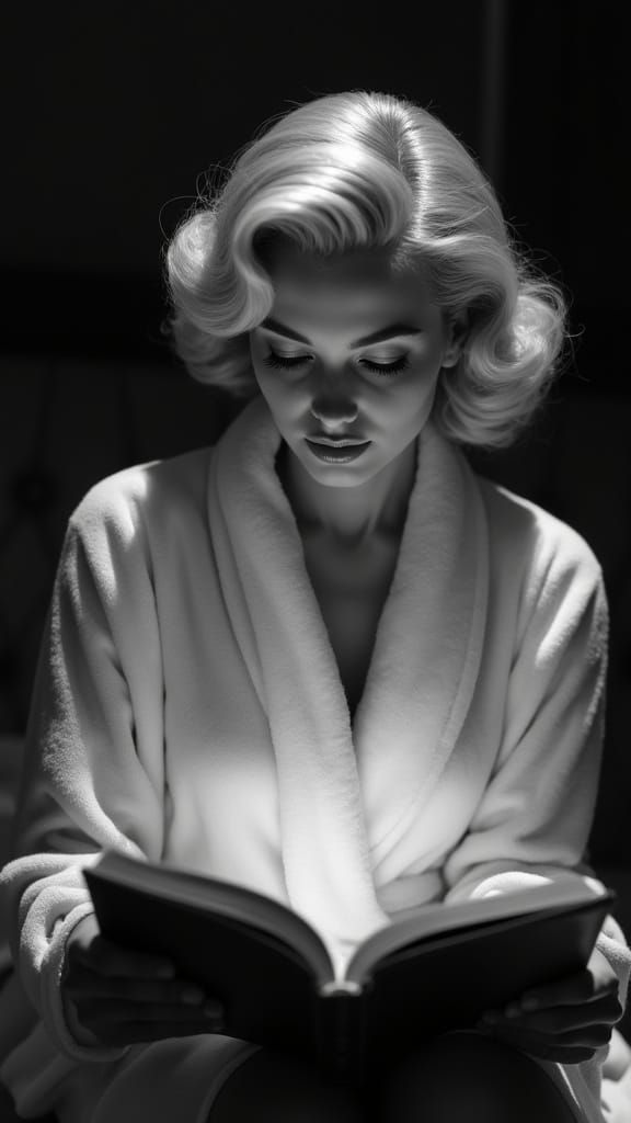 Glamorous Woman in Shadow: A Cinematic Portrait