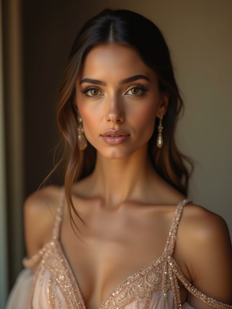 Regal Princess in Elegant Attire