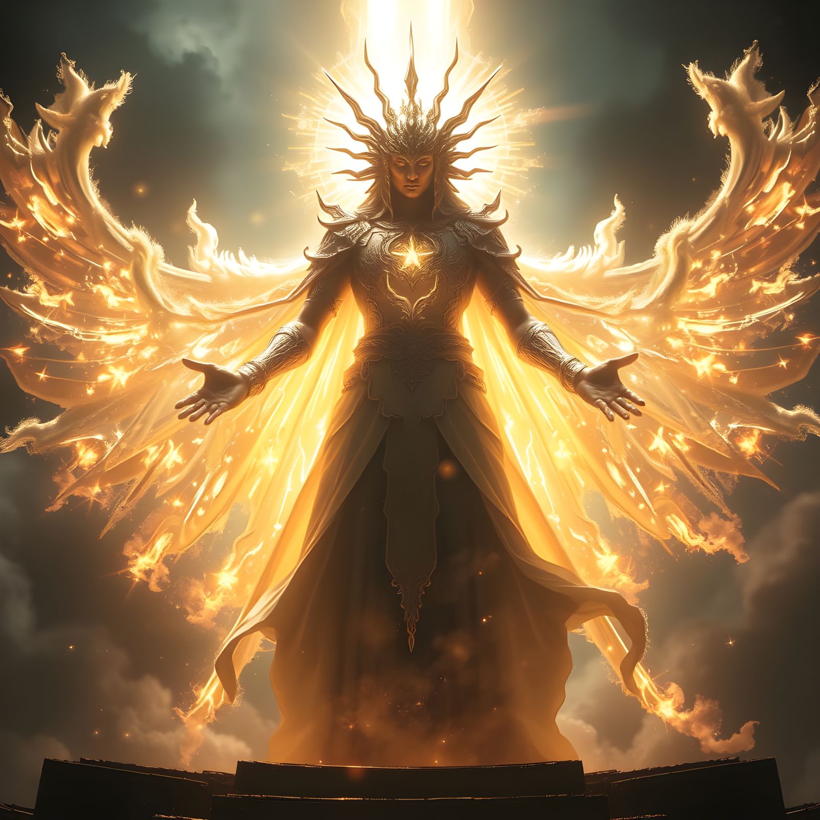 Lord of Light: Radiant Being Emanating Pure Energy