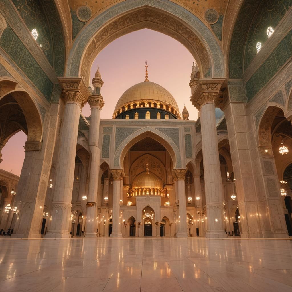 Golden Hour at Karbala Mosque, Iraq