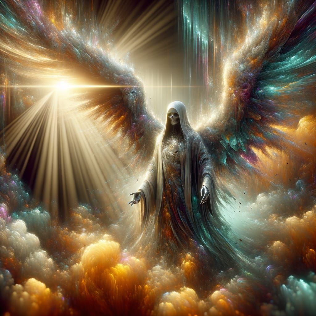 Angel of Death Digital Illustration in 8k Resolution