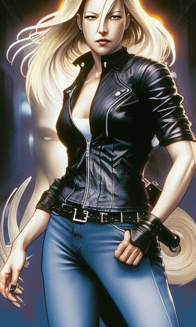 Aya Brea Movie Poster, Detailed Digital Art