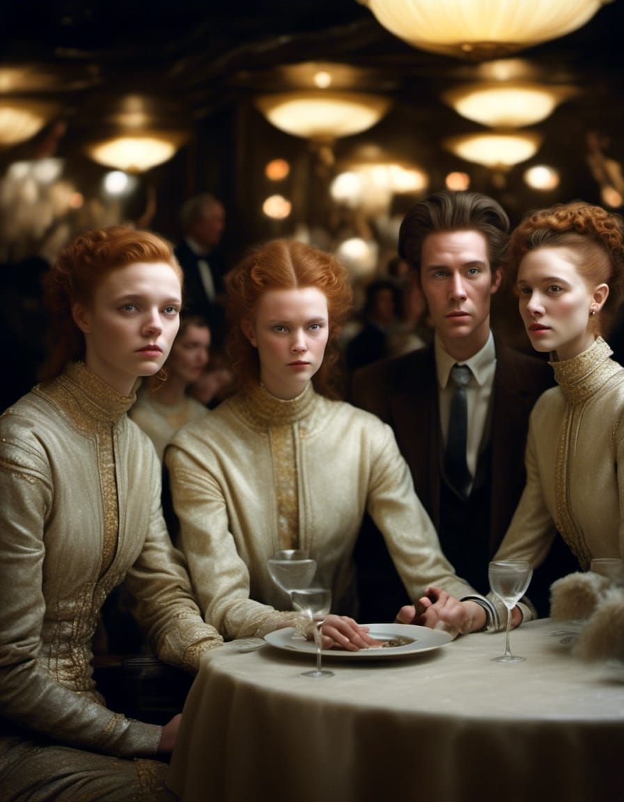 Historical Figures and Aliens at a Party