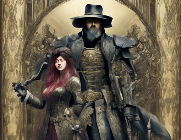 Man Standing with Jesus