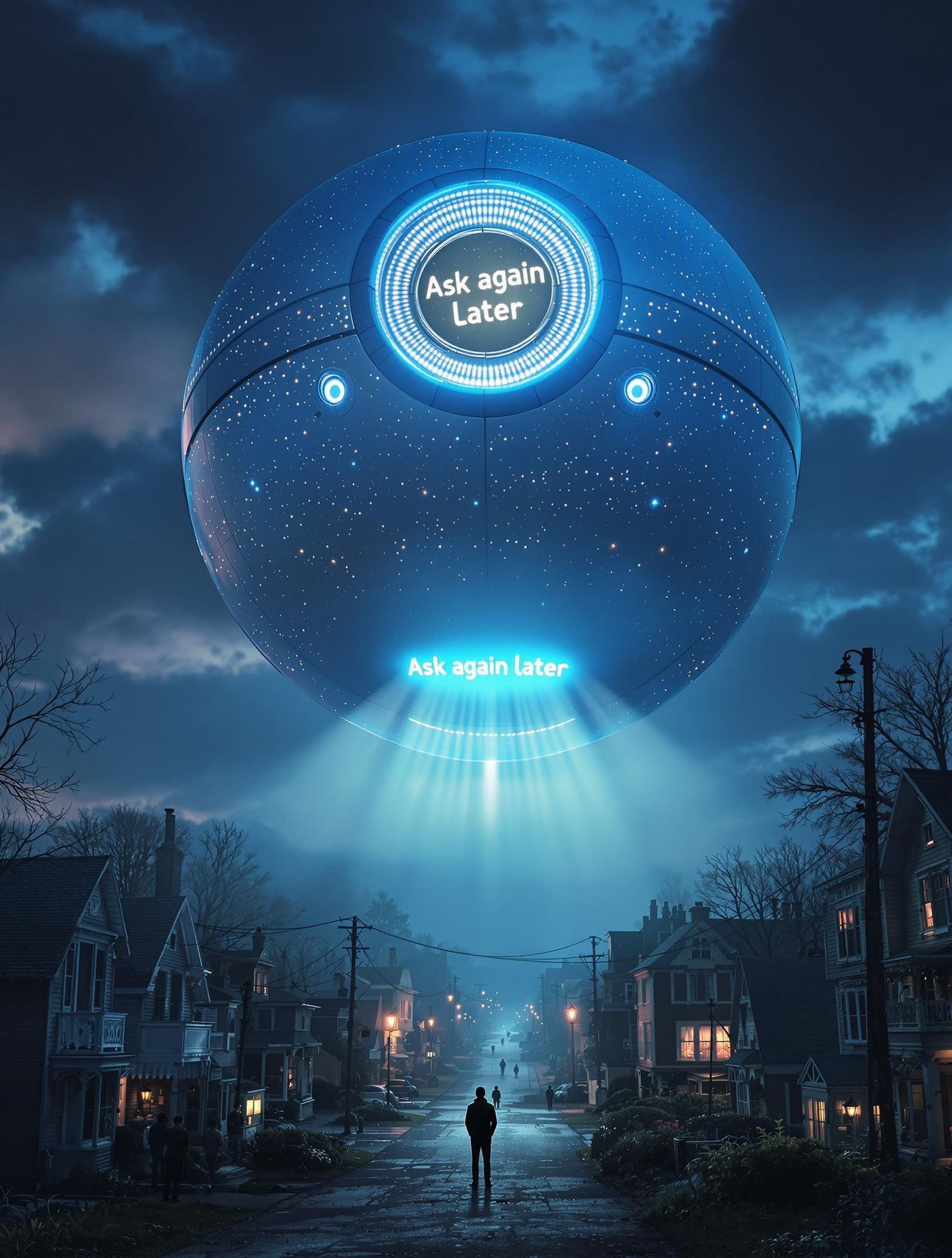 Ethereal VFX Spaceship Descends on New England Town