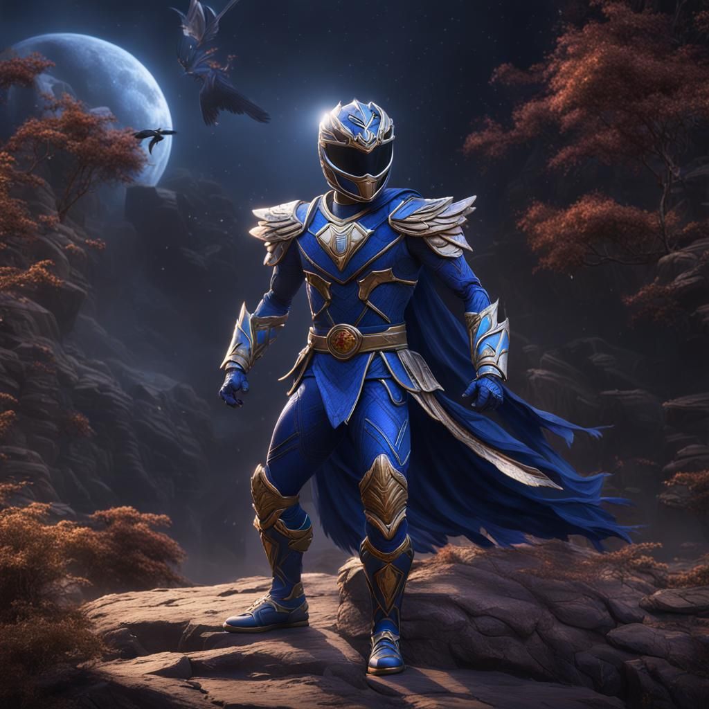 Indigo Power Ranger spirit of the raven