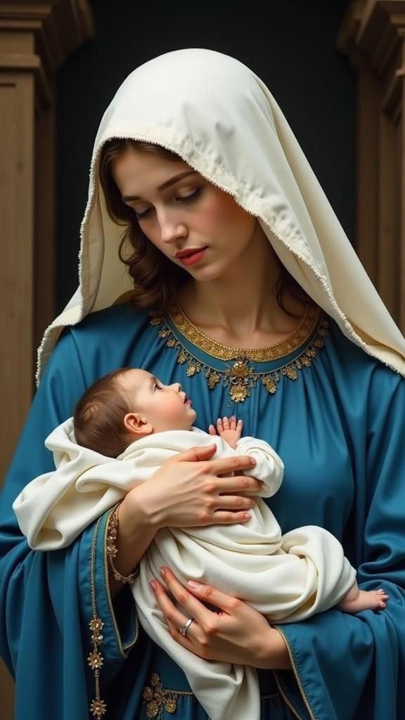 Virgin Mary and Jesus in Renaissance Style