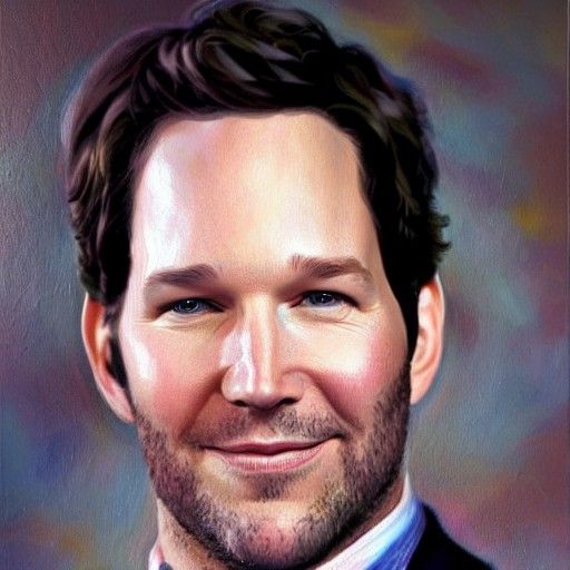 Hyperrealistic Oil Painting: Paul Rudd as Chris Pratt