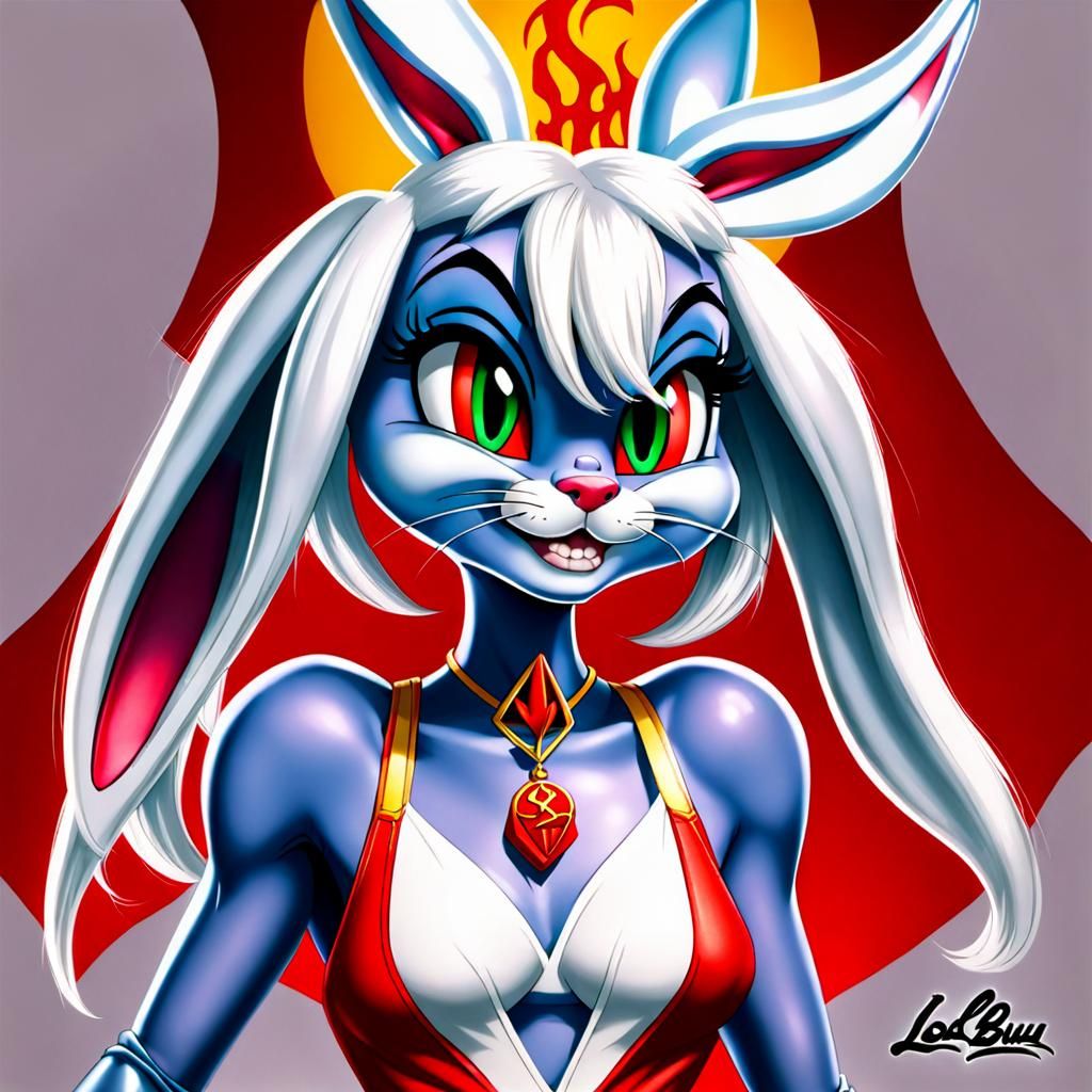Lola Bunny as the Devil: A Dark Transformation
