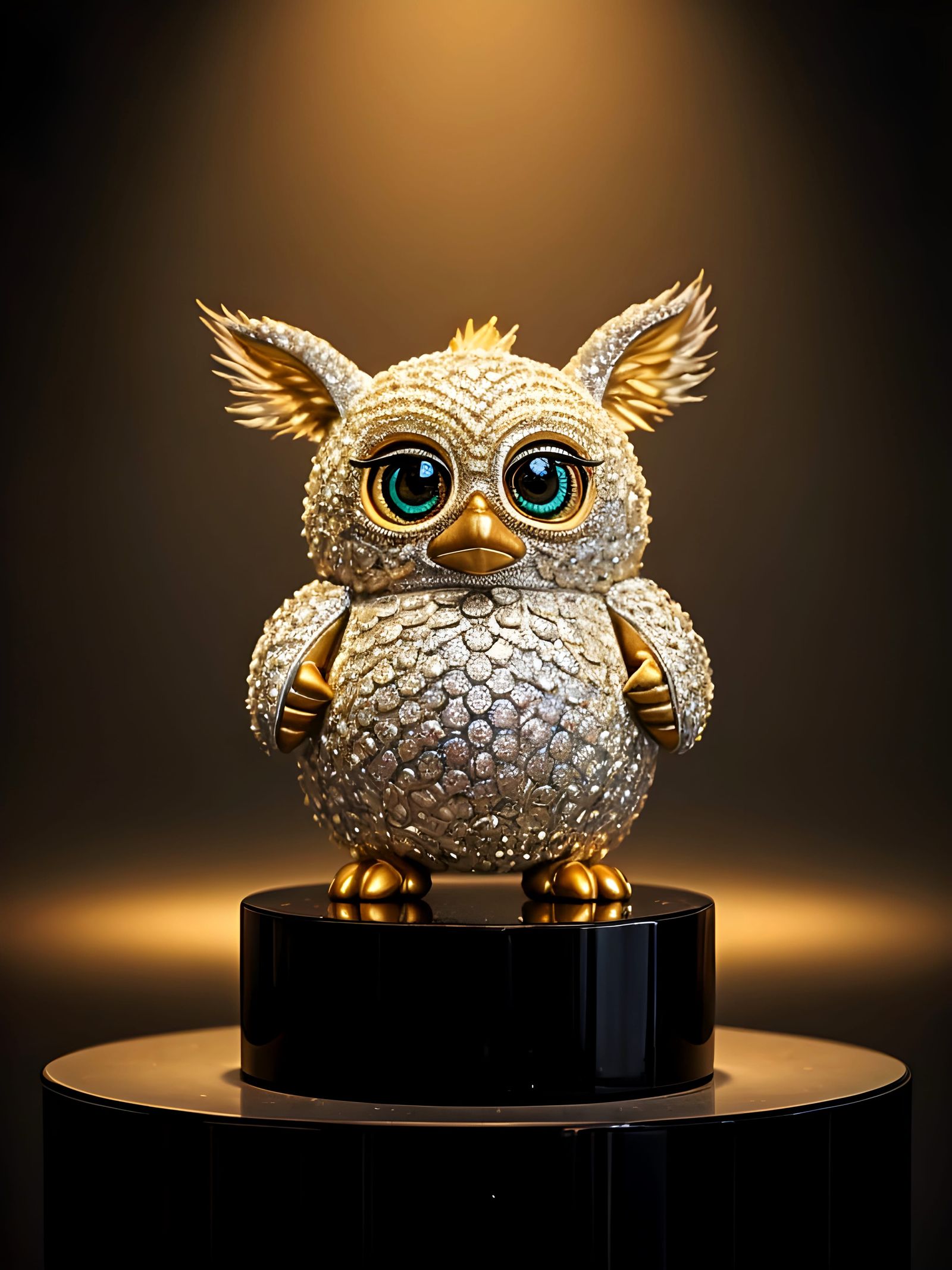 Luxury Furby in iced-out Jewelry Setting
