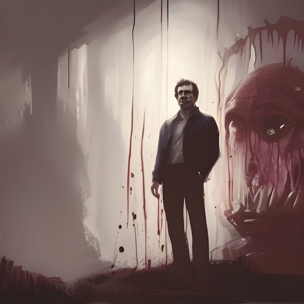 Malevolent Portrait in Dark Concept Art Style