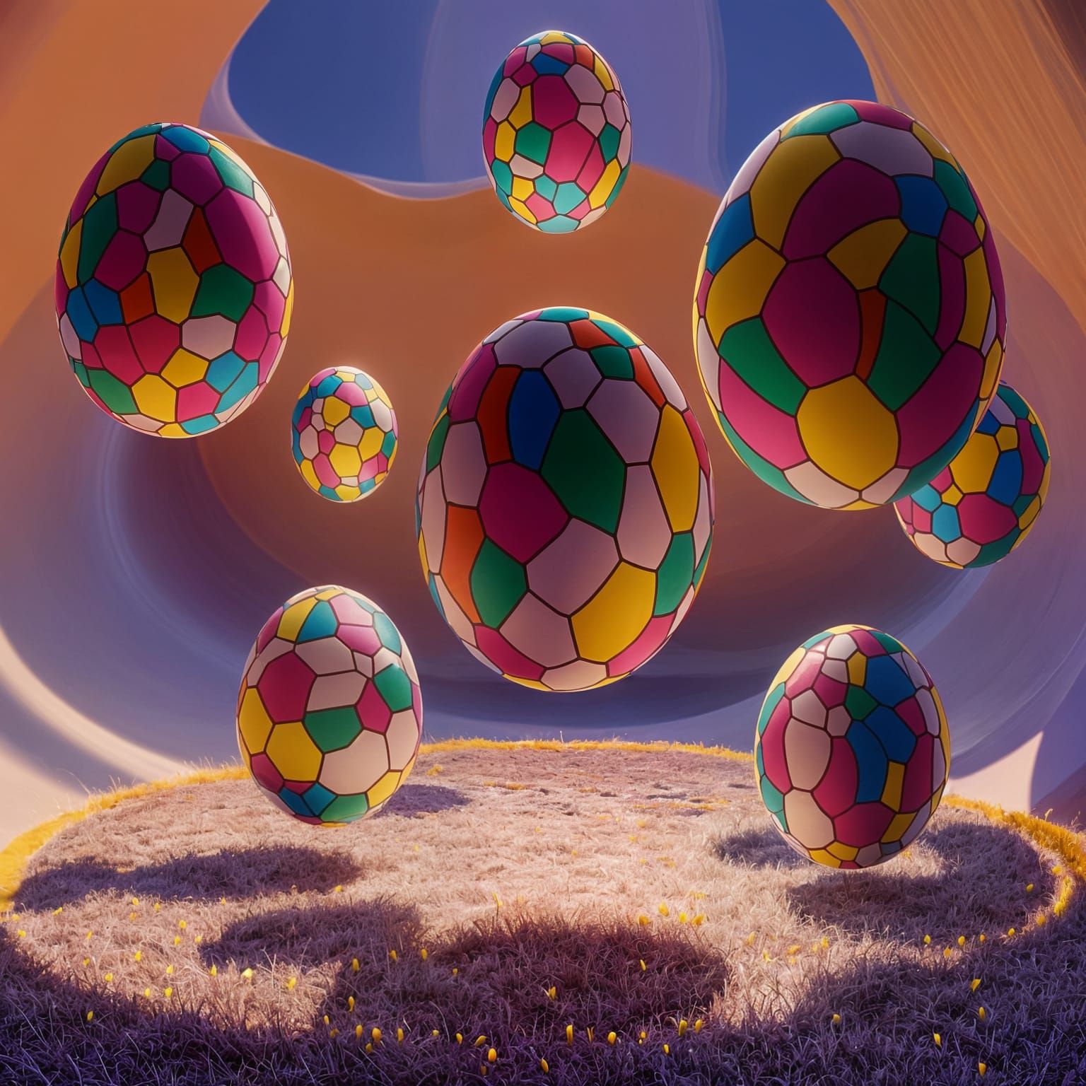 Surreal Eggs in Dreamlike Dimension