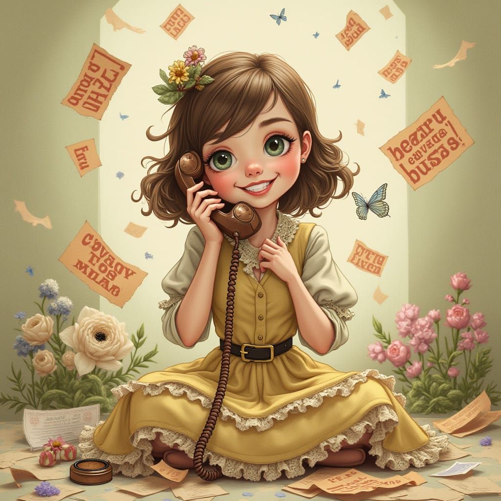 Ethereal Dreamer Entwined in Whimsy