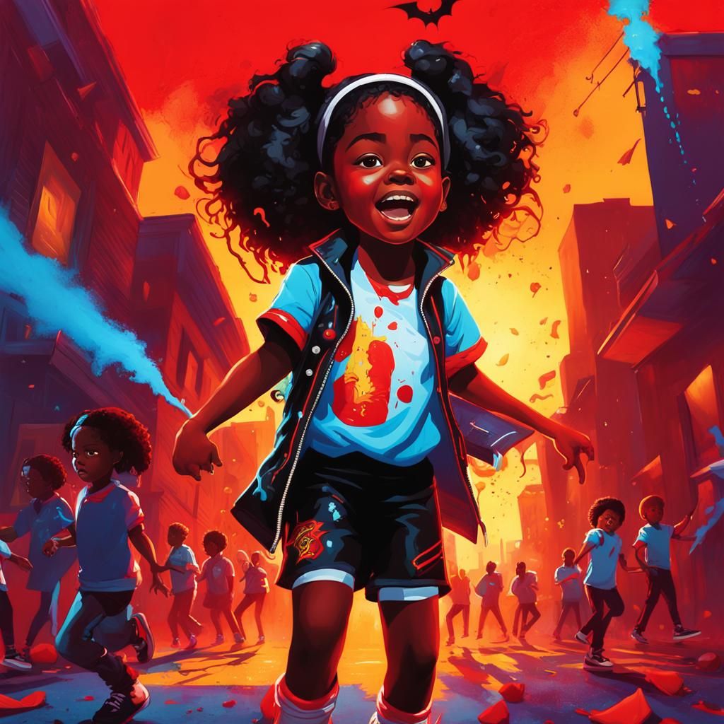 Girl Dancing to Thriller: Graffiti Street Art