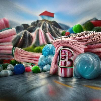 Bubblegum Palace on Candy Cane Mountain