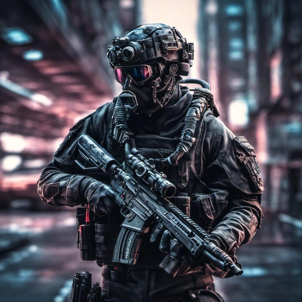 Cyberpunk Navy Seal