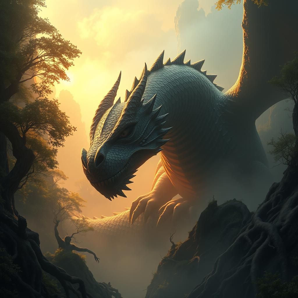 Mystical Dragon Awakens in Primeval Valley