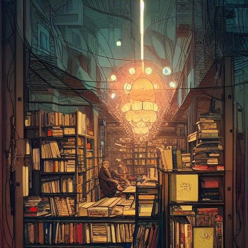 Octopus Bookstore: Cel-Shaded Album Cover Art