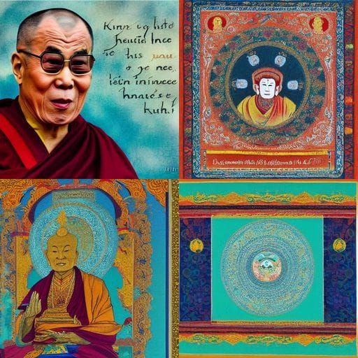 Dalai Lama wishing peace for all