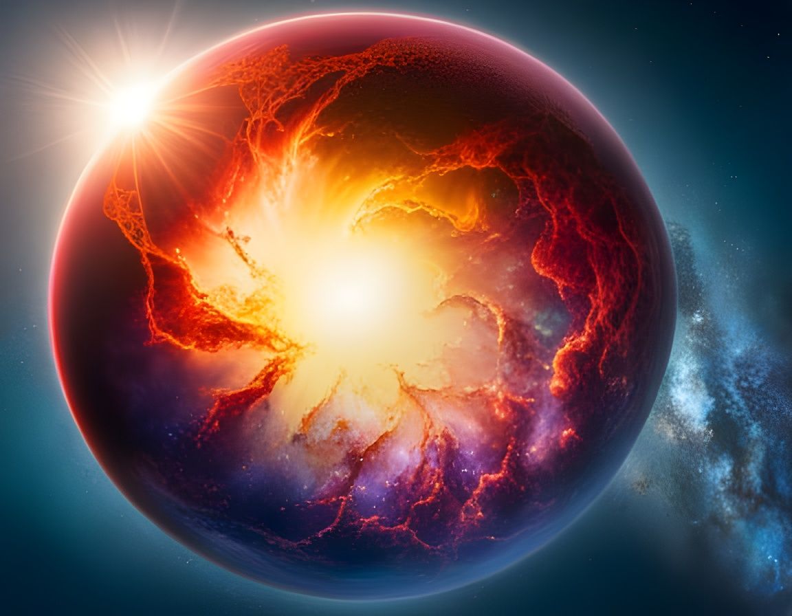 Water Galaxy in Hyperrealistic Style