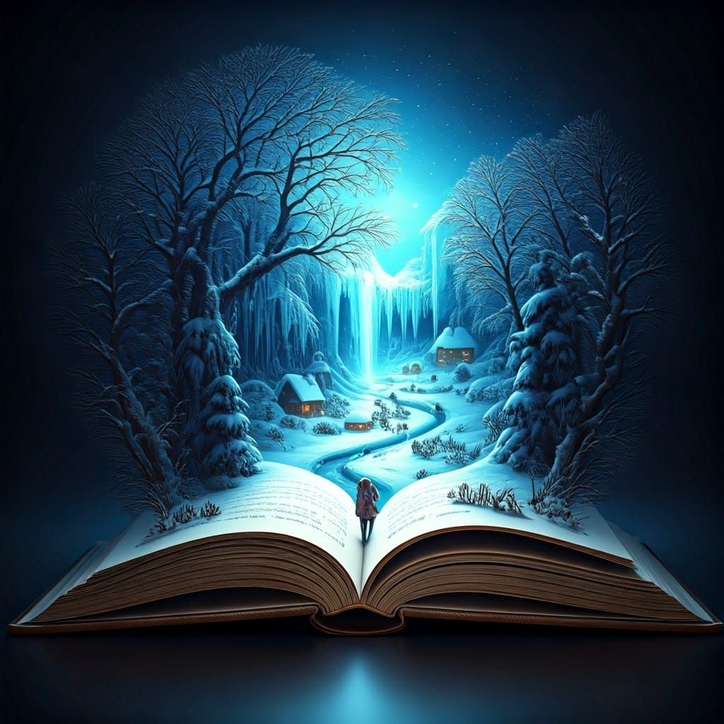Enchanted Winter Wonderland in Crystal Book