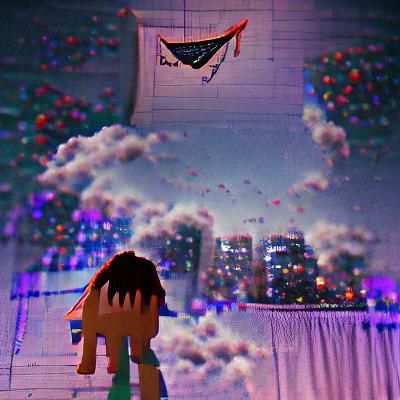 Abstract AI Image Generated From Empty Prompt